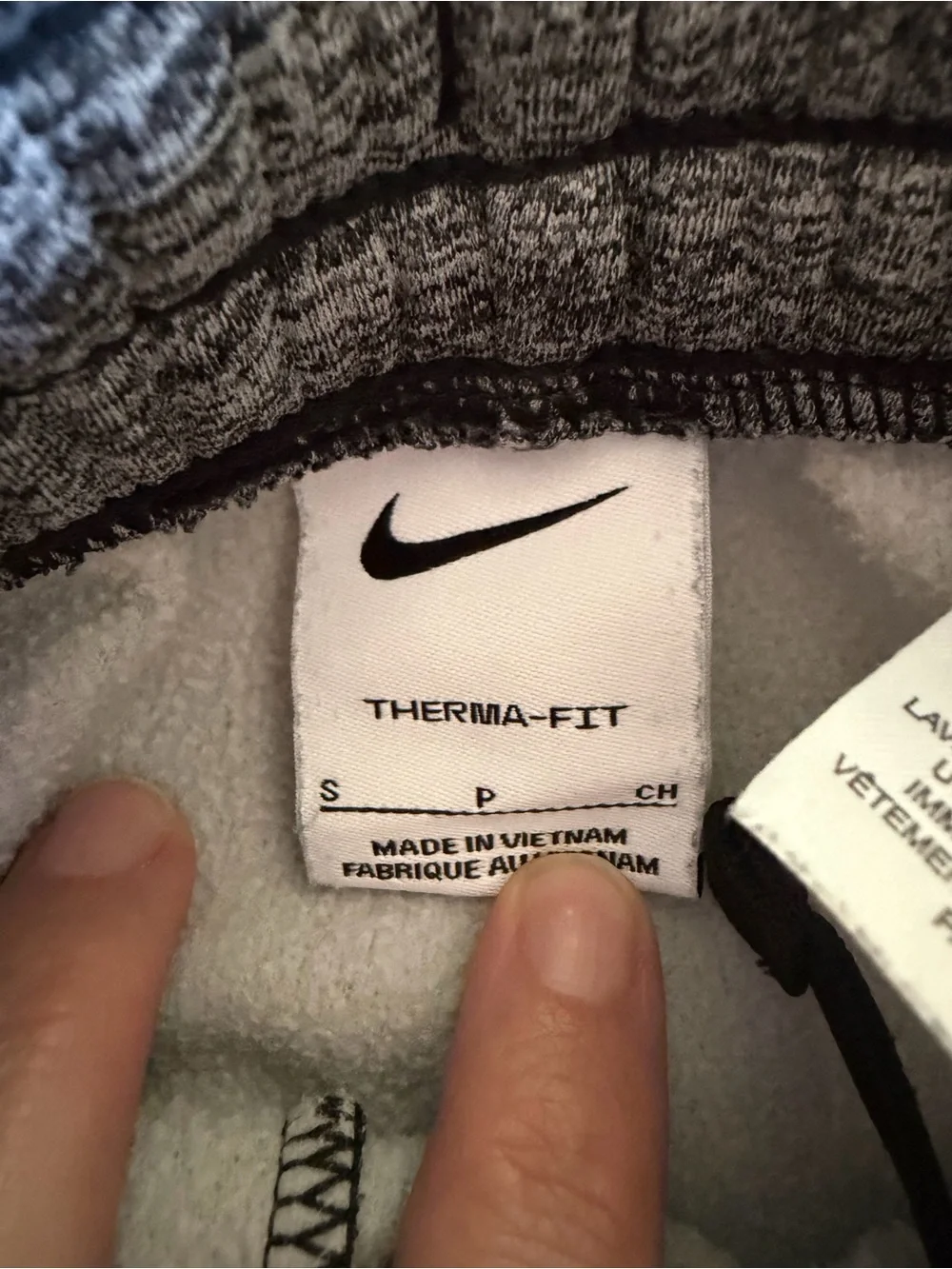 Nike Kids Gray Joggers with White Swoosh